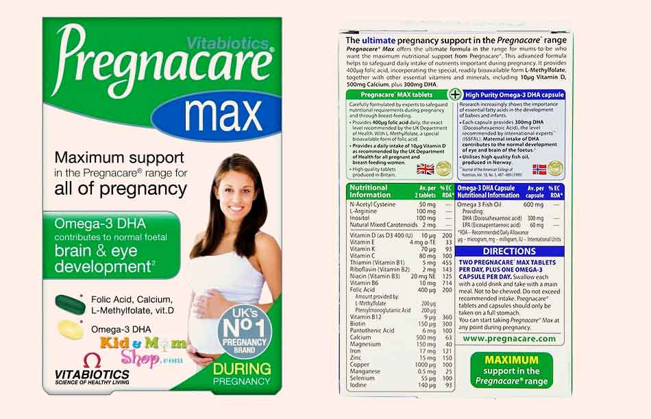 Vitabiotics Pregnacare max