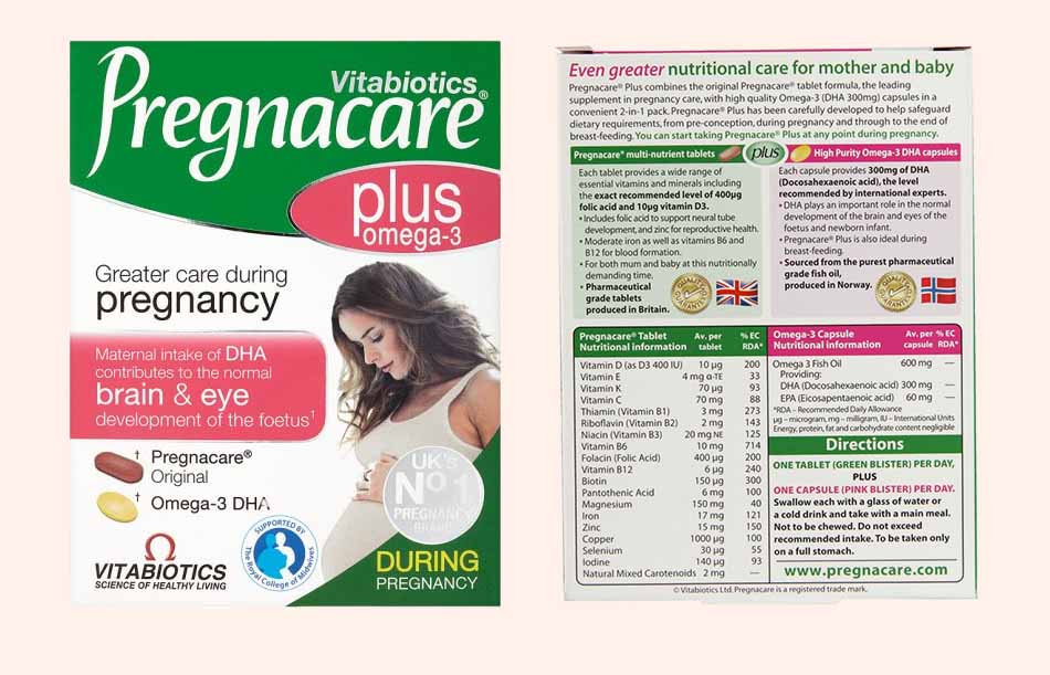 Vitabiotics Pregnacare plus omega 3