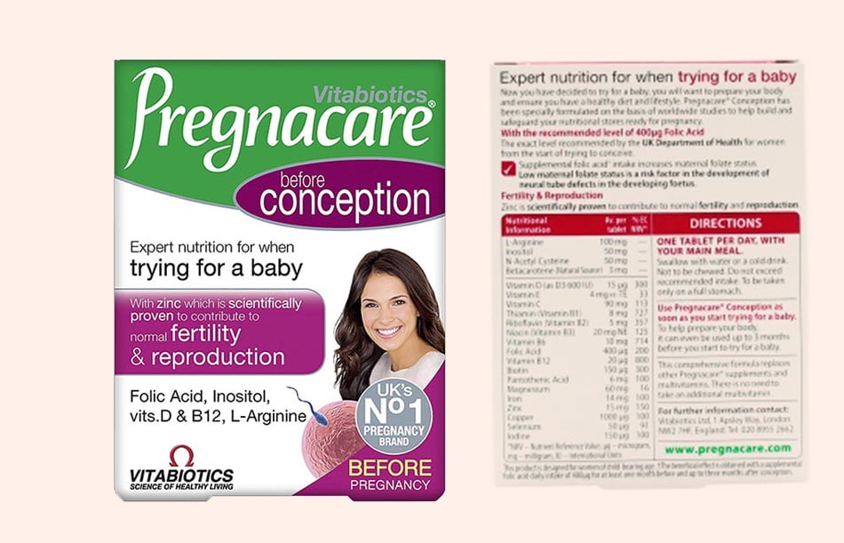 Vitabiotics Pregnacare before conception