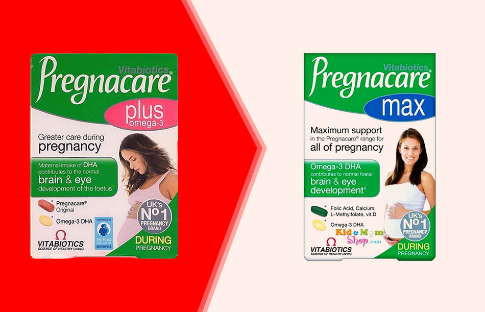 So sánh Pregnacare plus và Pregnacare max