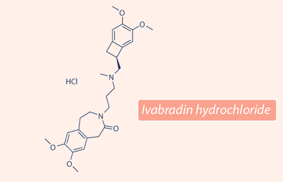 Công thức hóa học của Ivabradin hydrochloride
