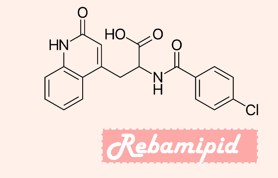 Công thức hóa học của Rebamipid