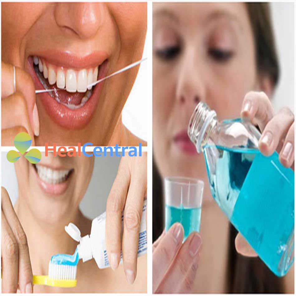 Giữ vệ sinh răng miệng sạch sẽ sau mỗi bữa ăn