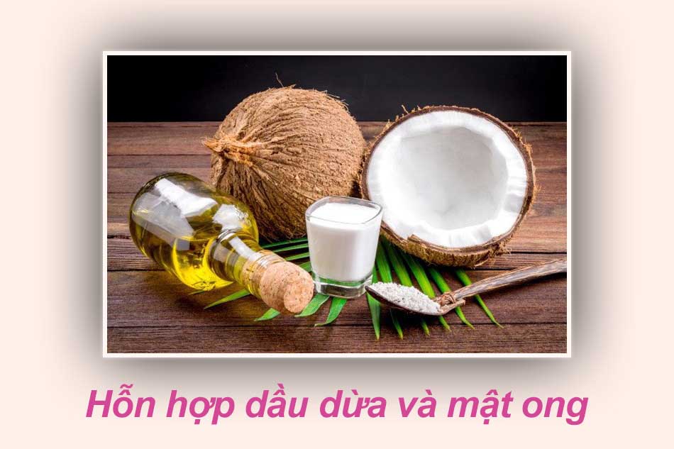 Làm mềm lông vùng kín bằng hỗn hợp dầu dừa và mật ong