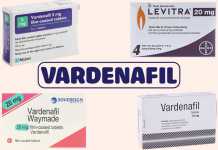 Một số biệt dược có thành phần là Vardenafil