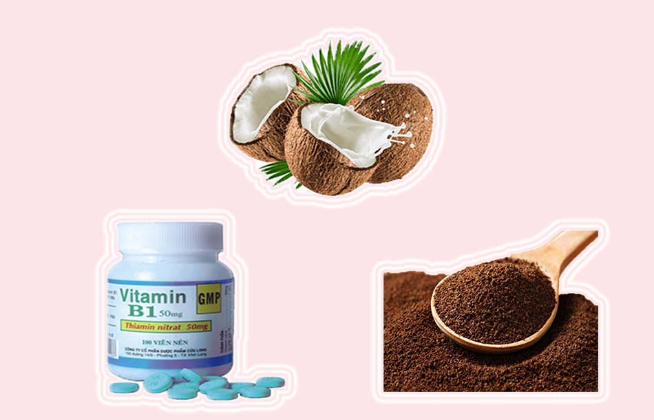 Dầu dừa, cà phê và vitamin B1