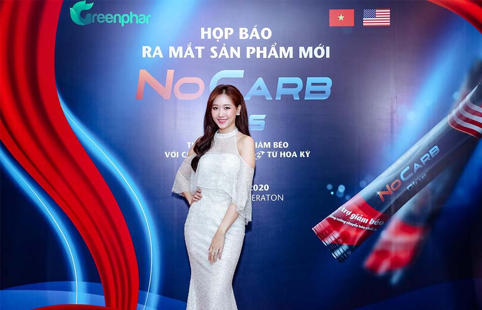 Hariwon tại buổi ra mắt sản phẩm Nocarb Plus