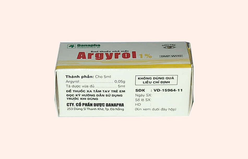 Hình ảnh: Hộp thuốc nhỏ mắt Argyrol 1%