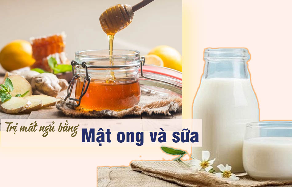 Trị mất ngủ lâu năm bằng mật ong và sữa