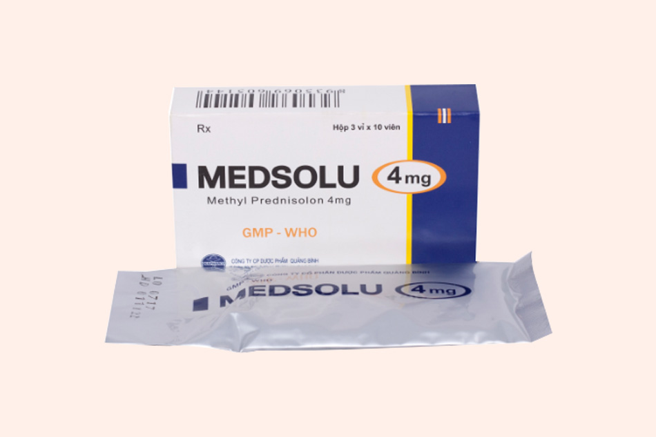 Hình ảnh hộp thuốc Medsolu 4mg