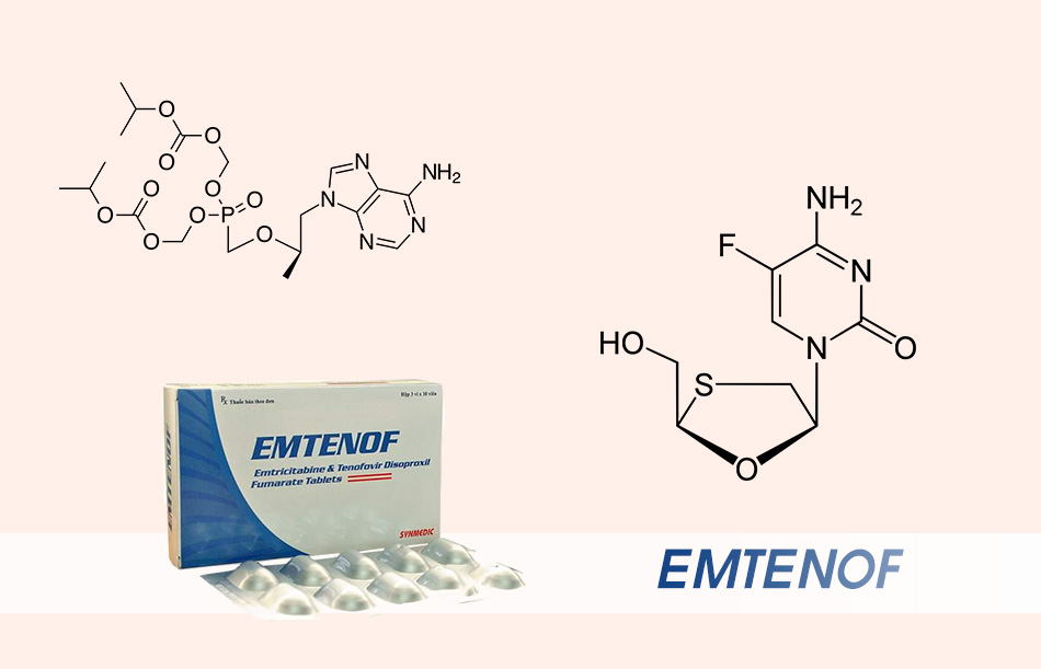 Thành phần chính của thuốc Emtenof