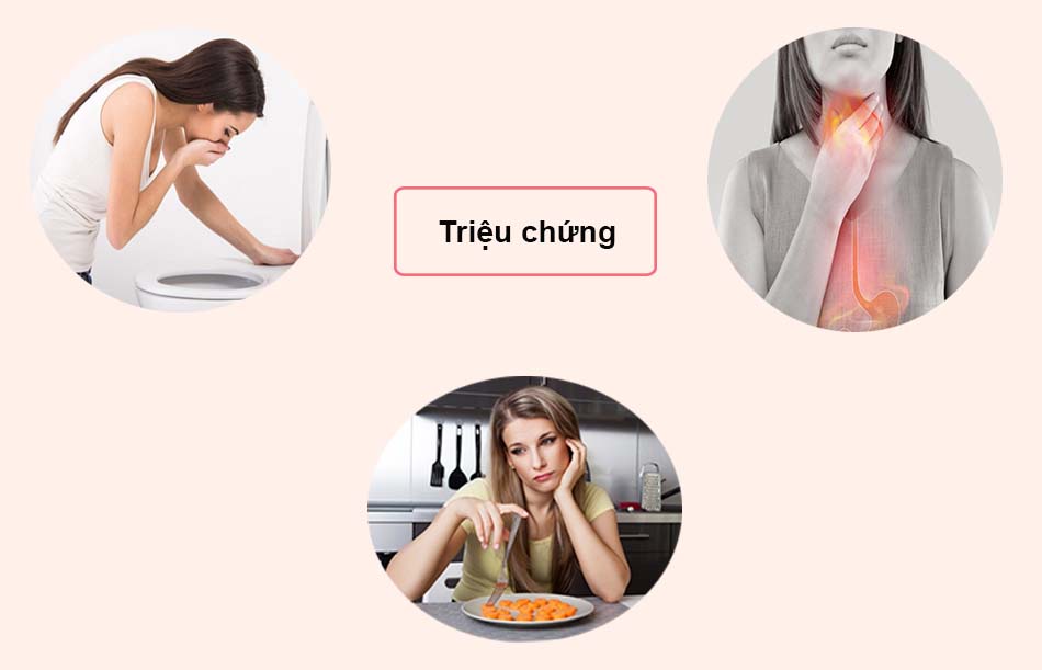 Triệu chứng của co thắt dạ dày