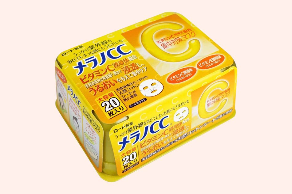 Mặt nạ trị mụn trắng da cho da nhờn CC Melano Vitamin C