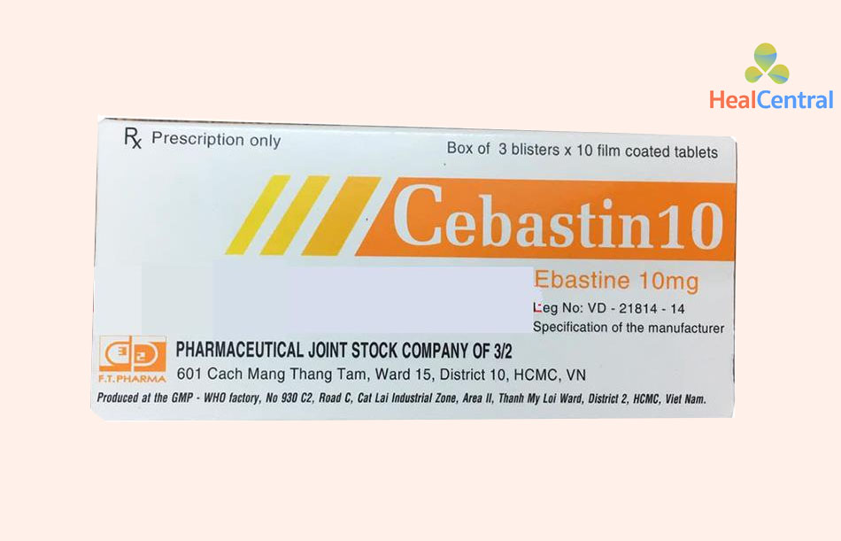 Thuốc Cebastin 10mg
