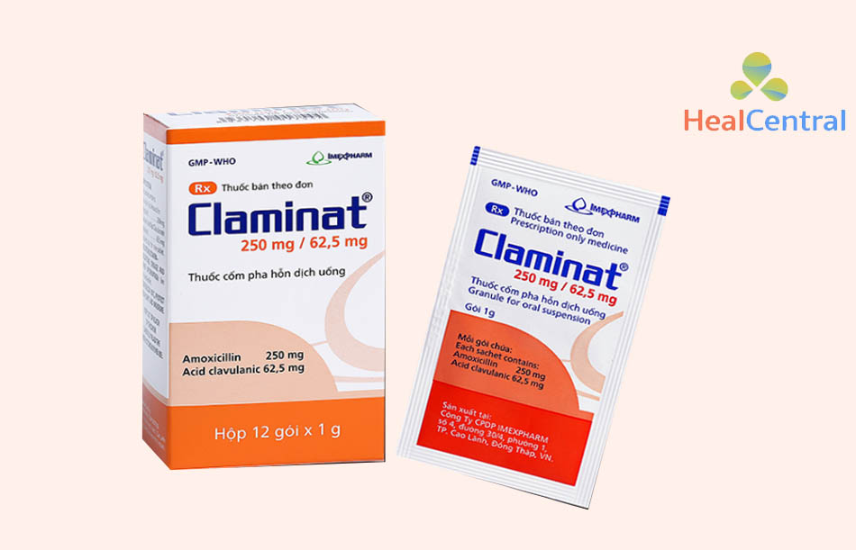 Thuốc Claminat 250mg/62,5mg thuốc cốm pha hỗn dịch