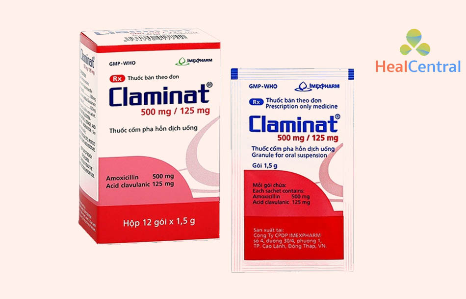 Thuốc Claminat 500mg/125mg