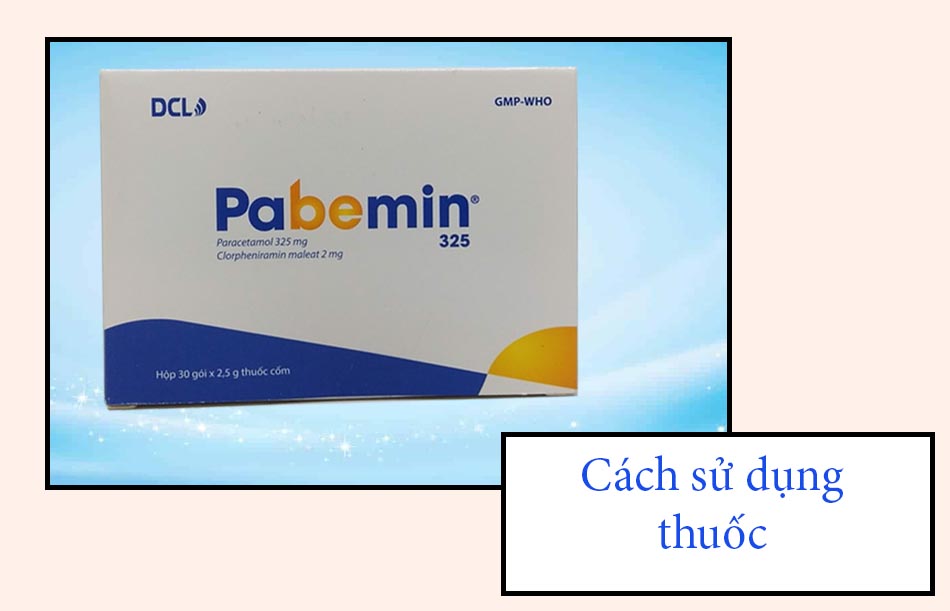 Cách sử dụng thuốc Pabemin