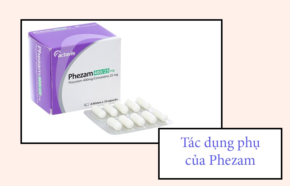 Tác dụng phụ của thuốc Phezam