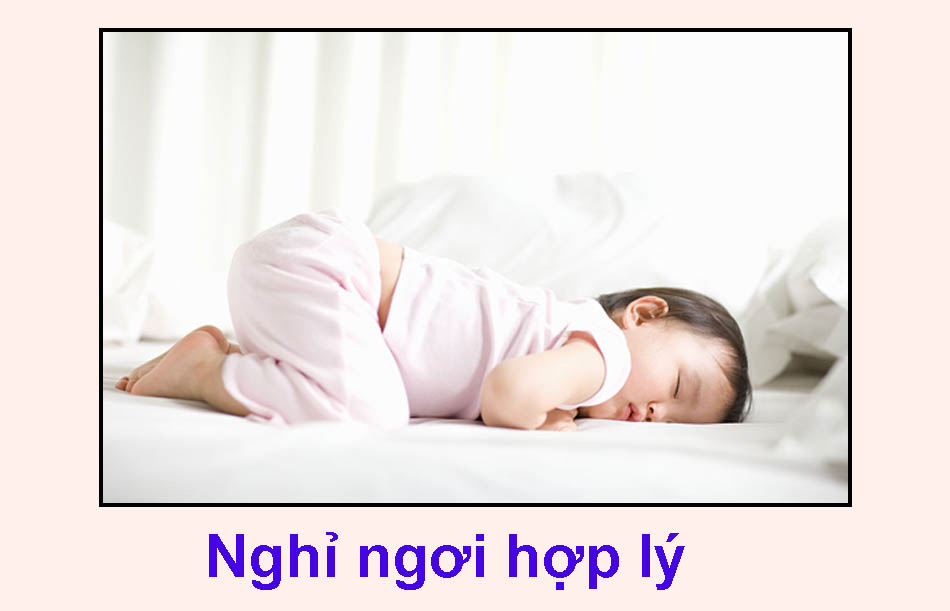 Cho trẻ nghỉ ngơi hợp lý