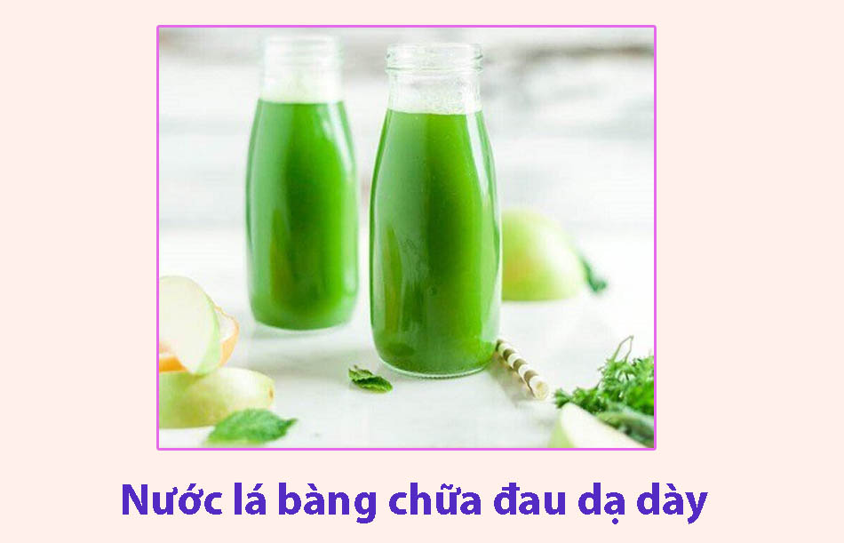 Nước là bàng chữa đau dạ dày