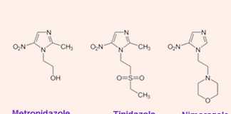 Cấu trúc của một số kháng sinh nhóm 5-nitroimidazole