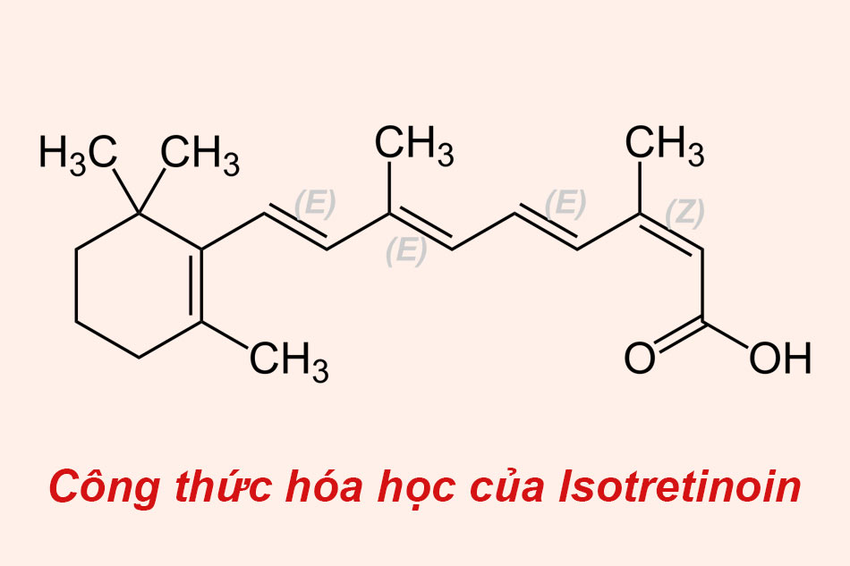 Công thức hóa học của hoạt chất Isotretinoin