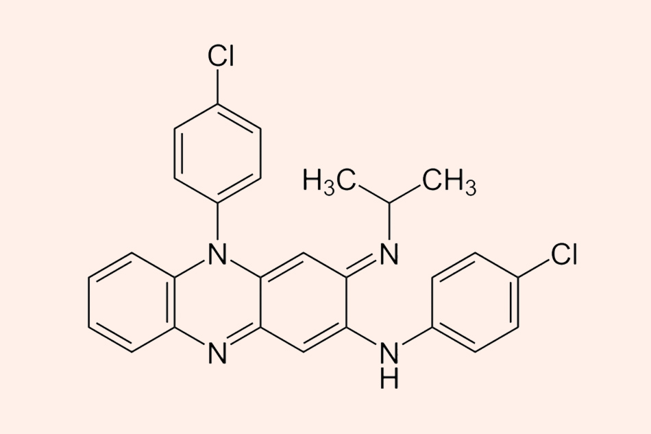 Cấu trúc hóa học của Clofazimine