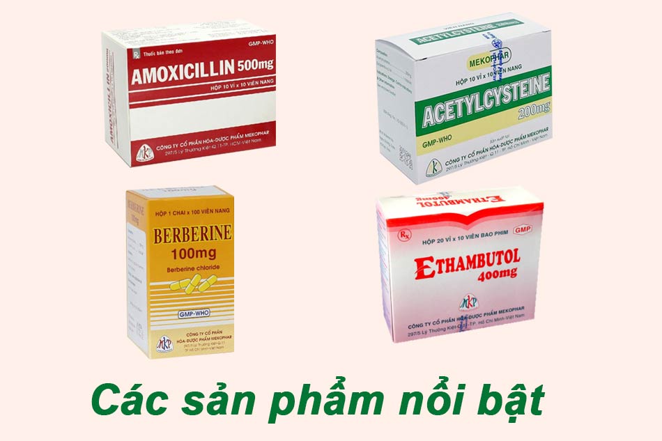 Sản phẩm nổi bật của công ty Mekophar