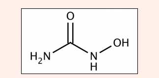 Hình ảnh: Cấu trúc hóa học của Hydroxyurea