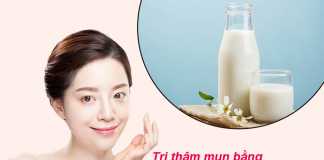 Trị thâm mụn bằng sữa tươi không đường