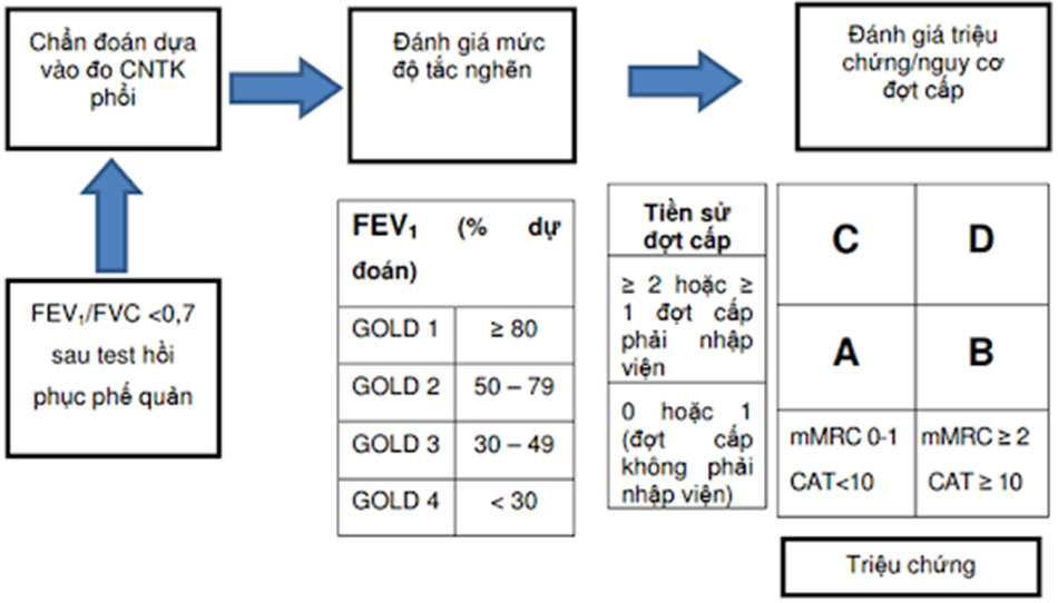 Hình 4. Biểu đồ đánh giá COPD theo GOLD 2018.