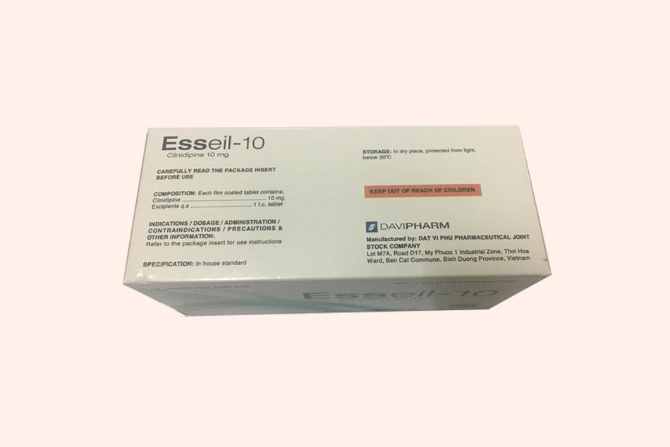 Mặt sau hộp thuốc Esseil-10