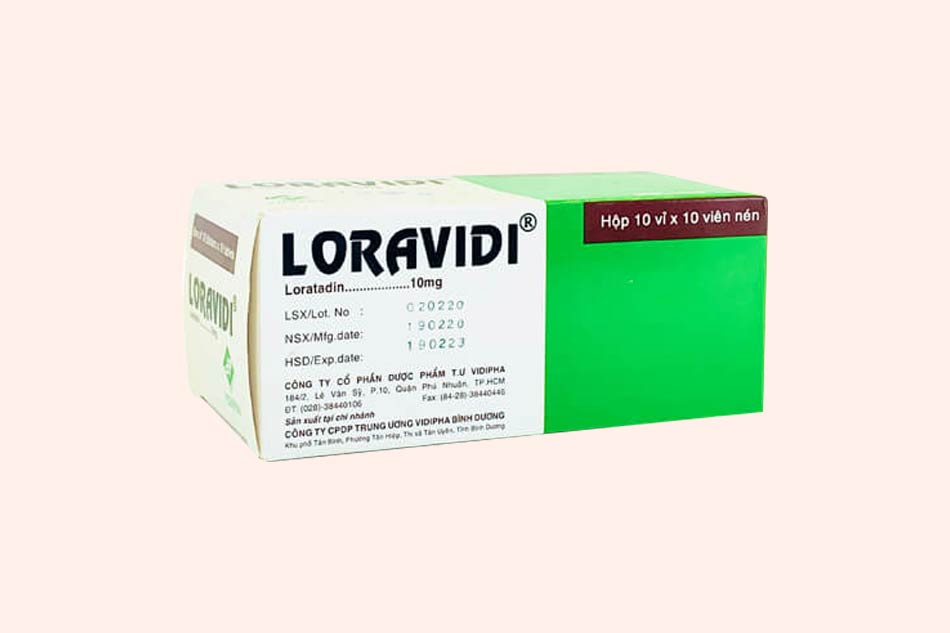 Thuốc Loravidi 10mg: Công dụng, Cách dùng, Tác dụng phụ, Giá bán