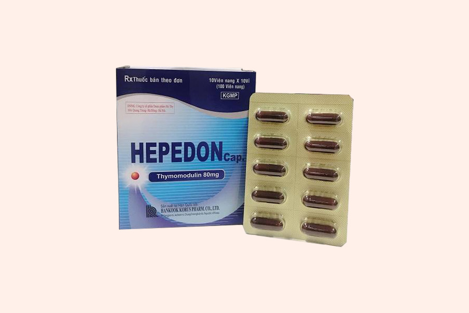 Hình ảnh hộp và vỉ thuốc Hepedon