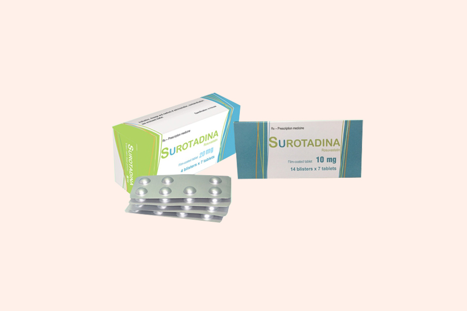 Hình ảnh đóng gói thuốc SUROTADIN 10mg và 20mg