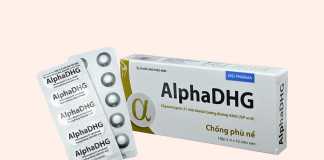 Hình ảnh hộp và vỉ thuốc AlphaDHG