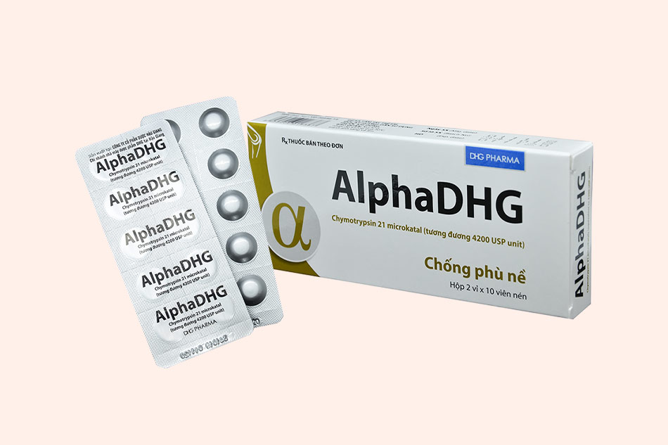 Hình ảnh hộp và vỉ thuốc AlphaDHG
