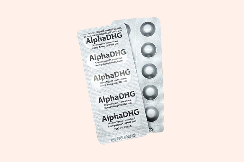 Hình ảnh của vỉ thuốc AlphaDHG