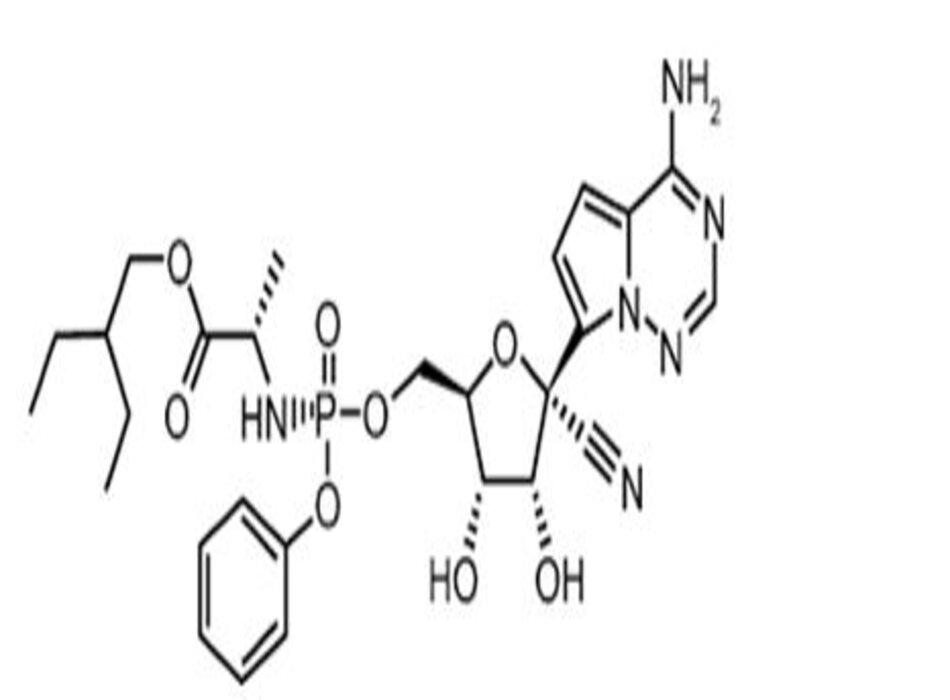 (hình từ Lamb, Y.N. Remdesivir: First Approval. Drugs 80, 1355–1363 (2020))