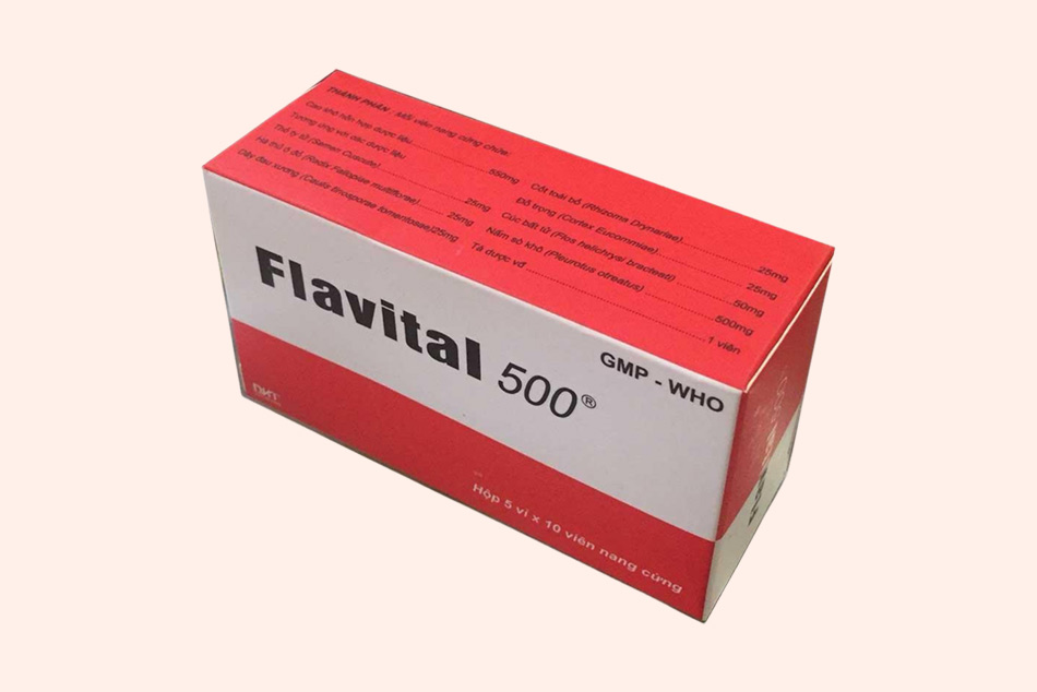 Hình ảnh hộp thuốc Flavital 500