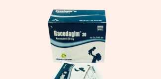 Hình ảnh hộp thuốc và gói thuốc Racedagim 30mg
