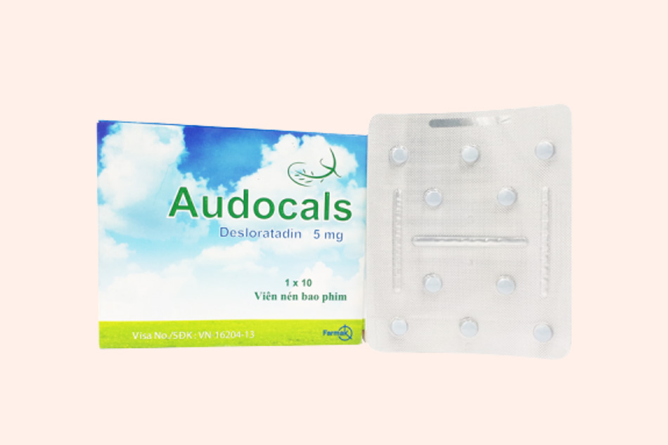 Hình ảnh vỉ và hộp thuốc Audocals 5mg