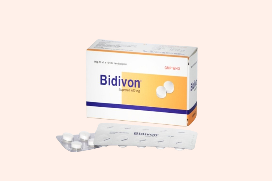 Hình ảnh của hộp và vỉ thuốc Bidivon 400mg