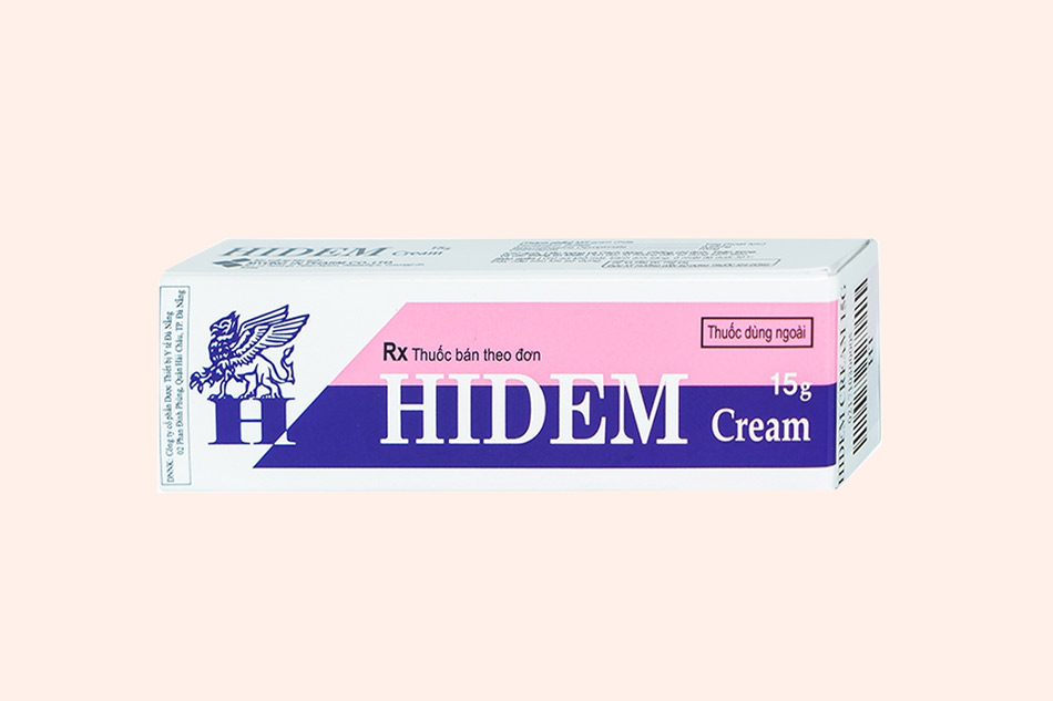 Hình ảnh mặt trước của hộp thuốc Hidem 15g