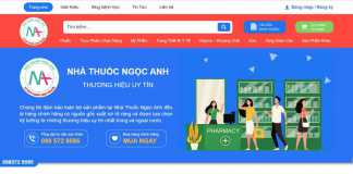 Website của nhà thuốc Ngọc Anh