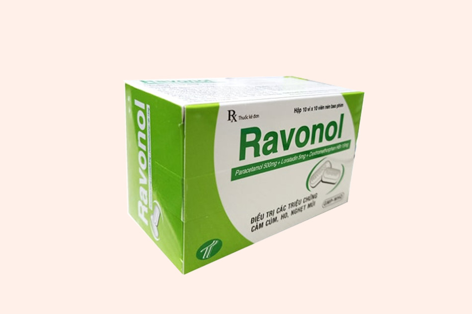 Hình ảnh của hộp thuốc Ravonol