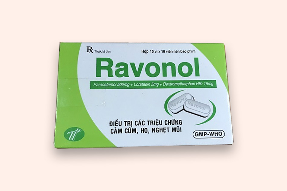 Thành phần của sản phẩm thuốc Ravonol có tác dụng gì?