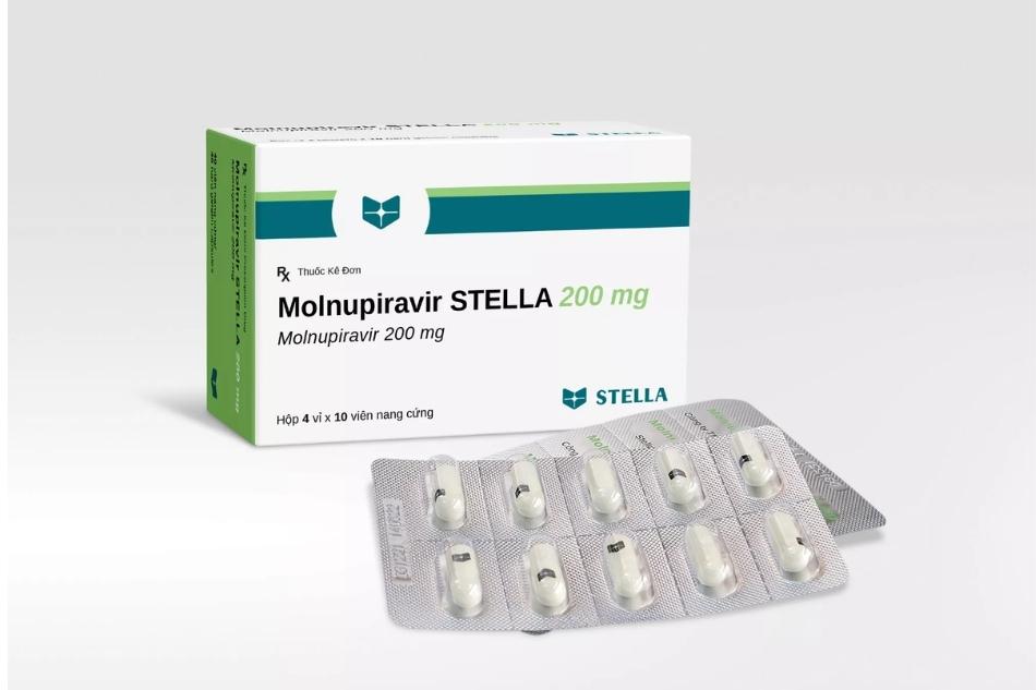 Thuốc Molnupiravir Stella 200mg điều trị COVID-19