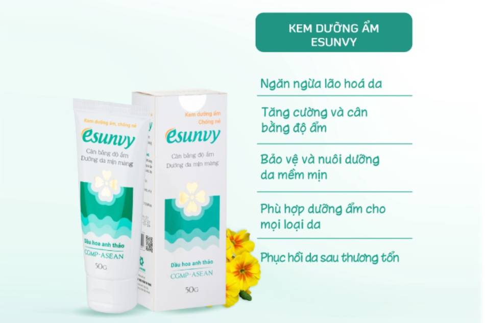 Công dụng của kem dưỡng ẩm, chống nẻ Esunvy