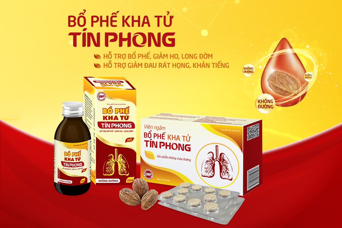 Bổ phế kha tử Tín Phong bí quyết giúp giảm ho, đờm an toàn, hiệu quả